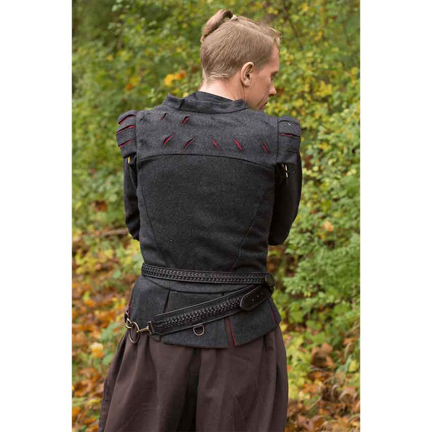 Medieval Viking Style Leather Waist Bag Vintage Leather Purse Belt Bag  Fantasy Larp Pirate Bag Cosplay Accessories