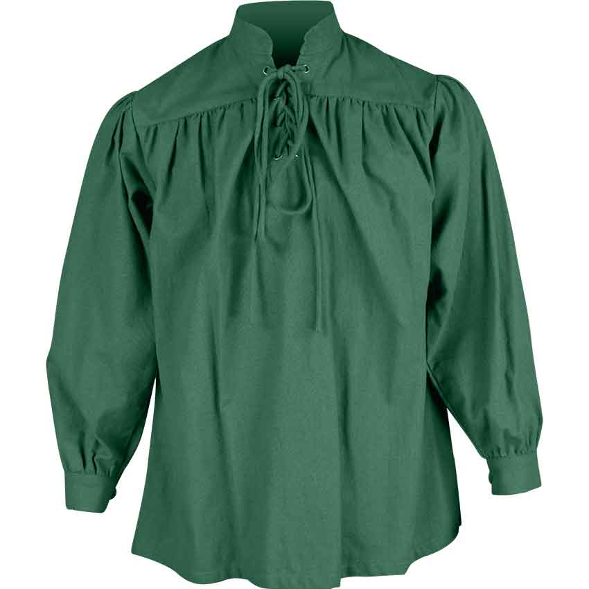 Medieval Shirt Green Online, Men