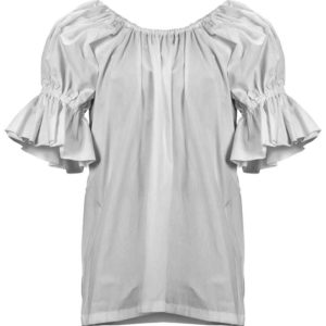 Ladies Pirate Blouse - White - HW-701400W - LARP Distribution