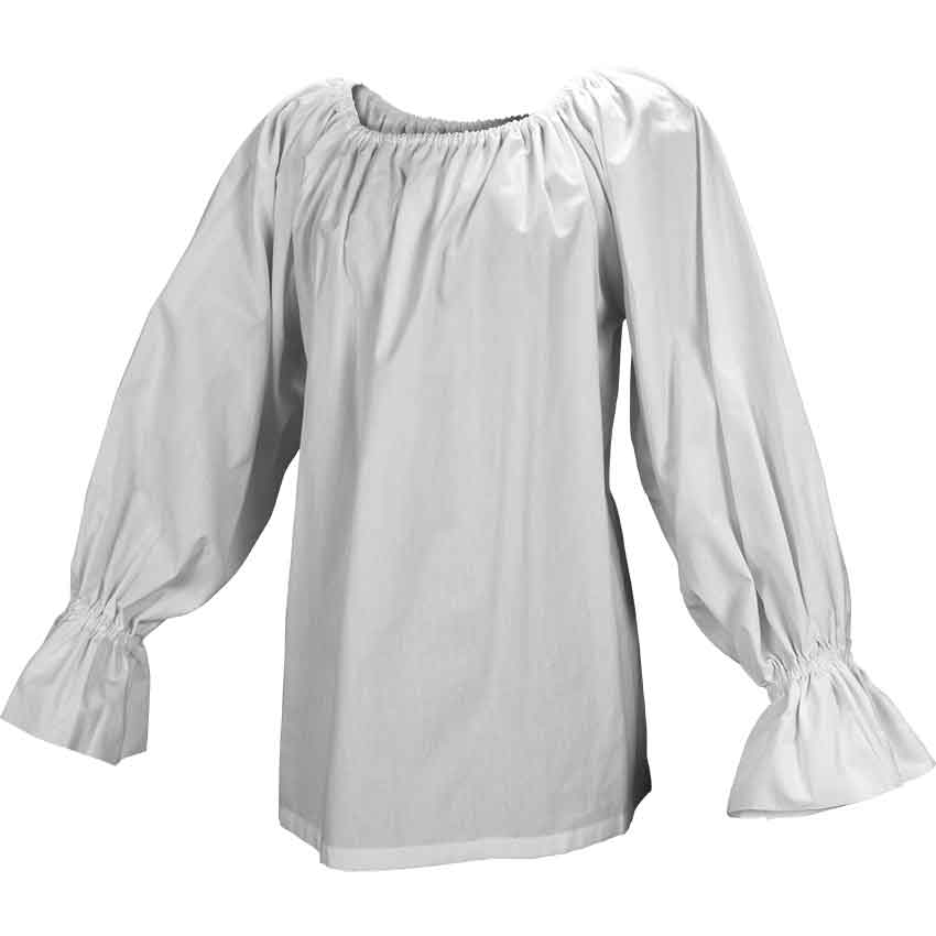 Ruffled Long Sleeve Chemise Top - MCI-549 - Medieval Collectibles