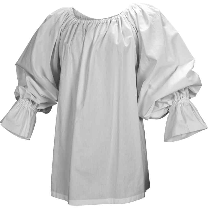 Ruffled Long Sleeve Chemise Top - MCI-549 - Medieval Collectibles