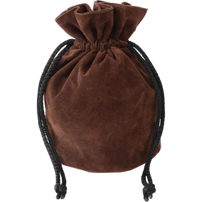 Soft Suede Drawstring Pouch - MCI-587 - Medieval Collectibles