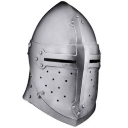 Visored Barbuta Helmet - MCI-2428 - Medieval Collectibles