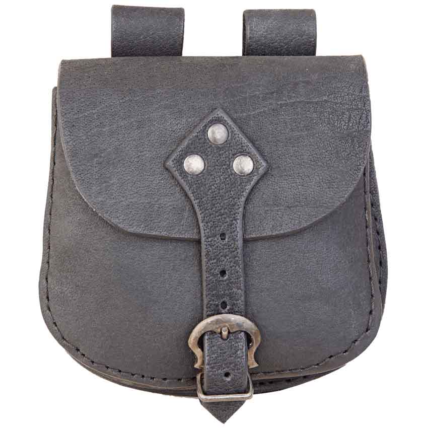 Small Leather Bag with Belt Loops, various colours, Belt Pouch, Festival  Purse, Medieval