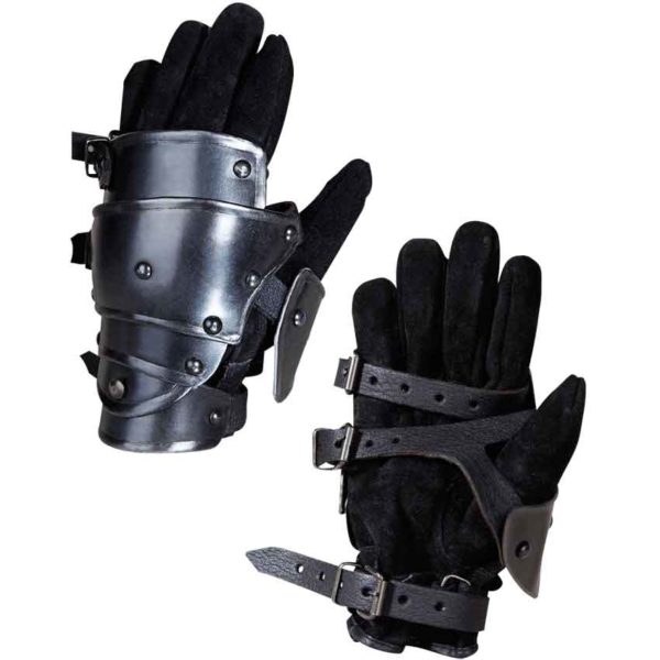 Blackened Markward Short Gauntlets