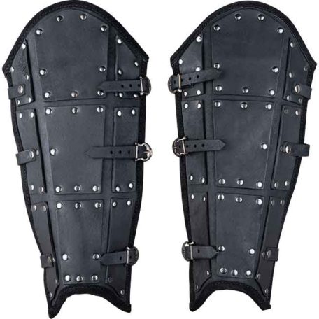 Quintus Leather Greaves - Premium Version - MY100797 - Medieval ...