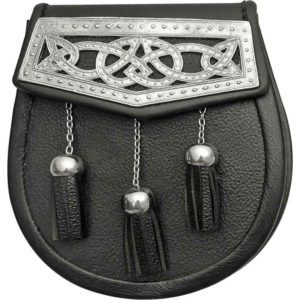 Triple Tassel Plated Sporran Pouch