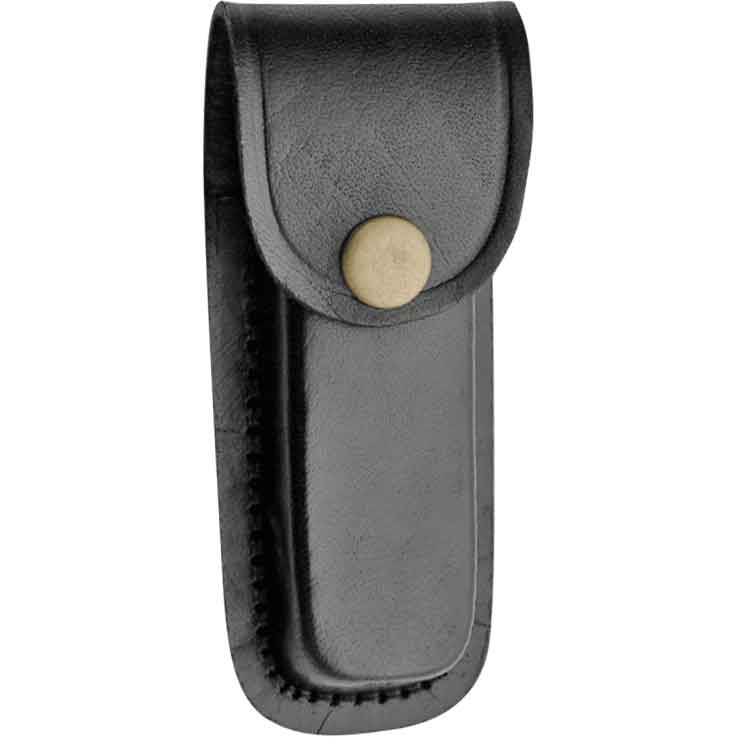 4 Inch Black Plain Leather Sheath - ZS-SHE-2033224 - Medieval Collectibles