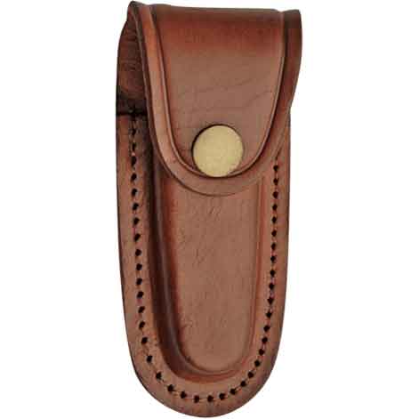 Medium Brown Leather Sheath for 4 Inch Knives From Our Store