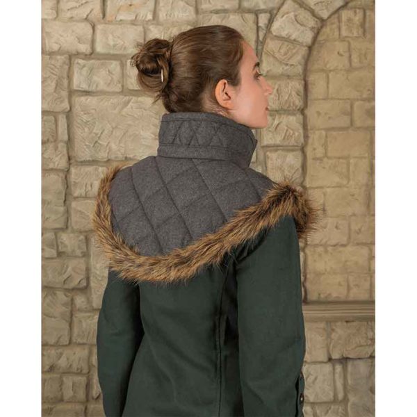 Nimue Fur Lined Wool Gorget