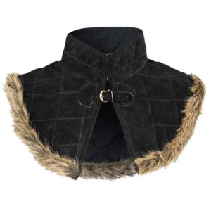 Nimue Fur Lined Suede Gorget