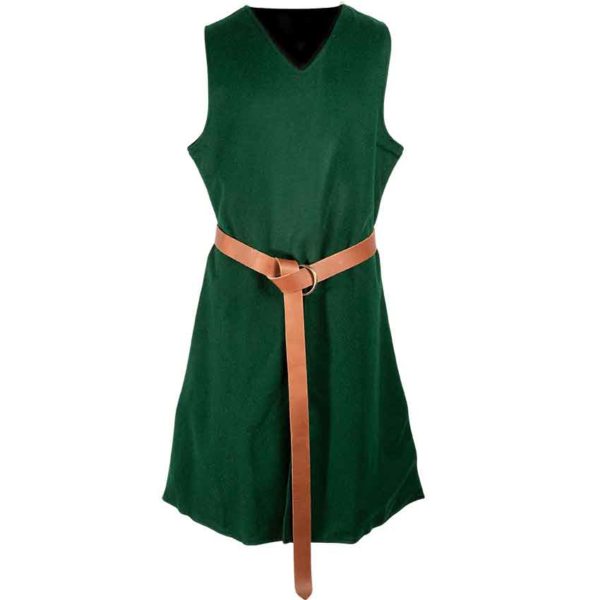 Knightly Wool Tabard - Green - HW-700942 - Medieval Collectibles