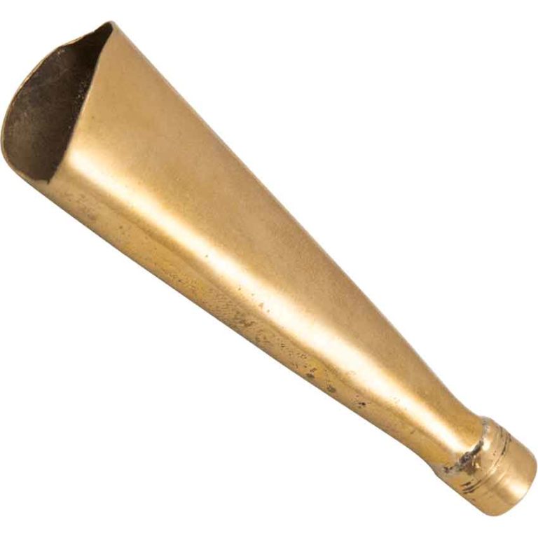 Brass Scabbard Tip - Medium