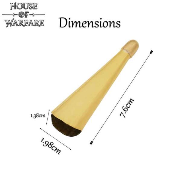 Brass Scabbard Tip - Medium