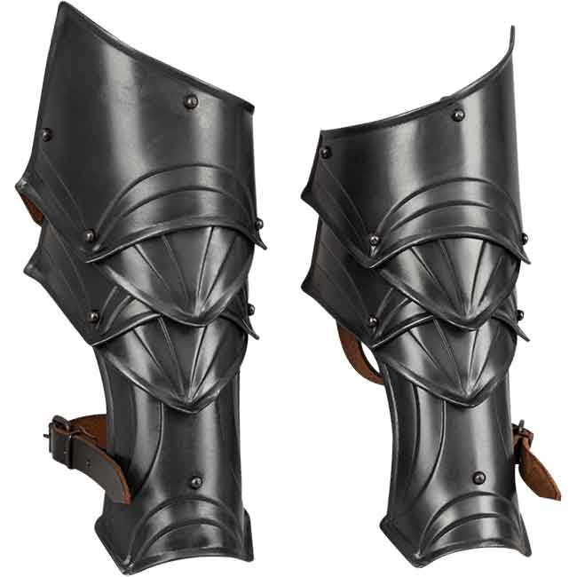 Blackened Rikomer Bracers - MY101064 - Medieval Collectibles