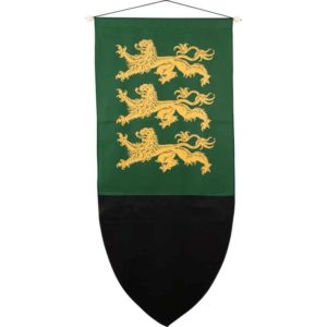 Richard The Lionheart Heraldic Banner - Gold