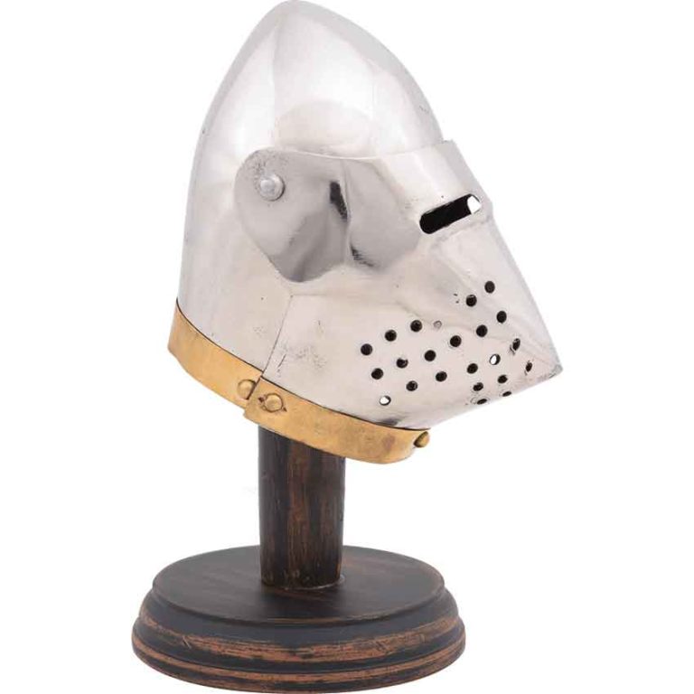 Miniature Pig Face Bascinet Helmet