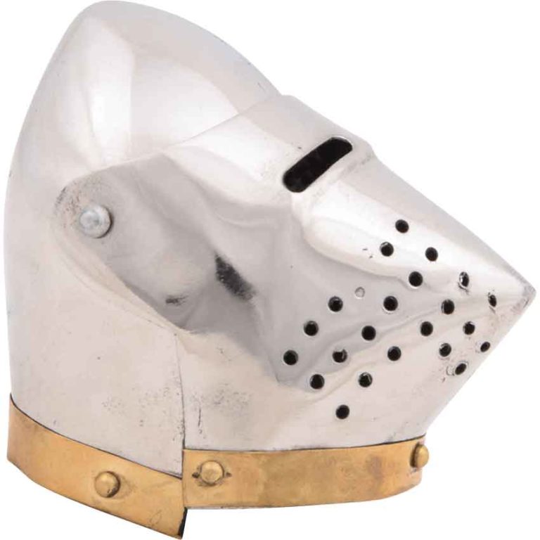 Miniature Pig Face Bascinet Helmet