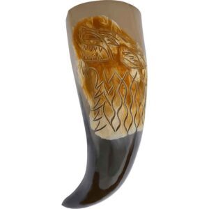 Direwolf Drinking Horn