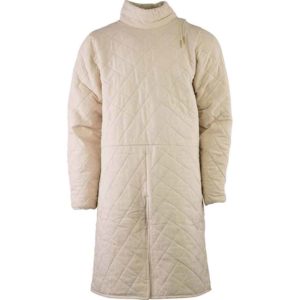 Collared Long Sleeve Gambeson - Ecru