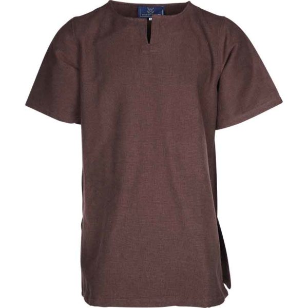 Mens Half Sleeve Viking Undertunic - Brown