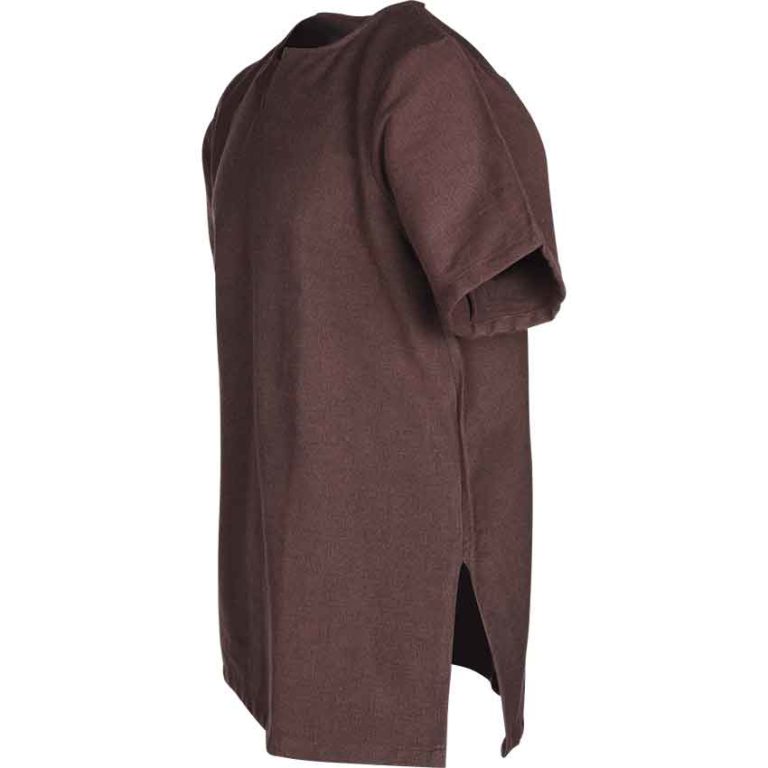 Mens Half Sleeve Viking Undertunic - Brown