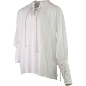 Essential Pirate Shirt - White - HW-701396W - Medieval Collectibles