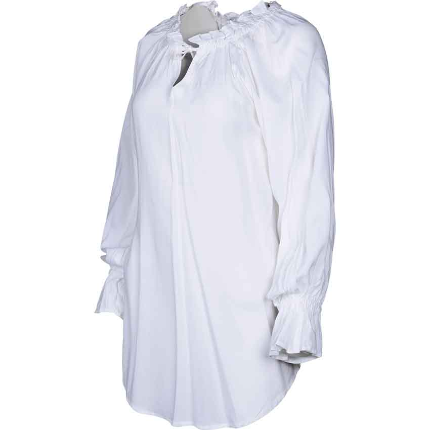 Ladies Pirate Blouse - White - HW-701400W - LARP Distribution