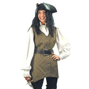 Elizabeth Linen Pirate Vest