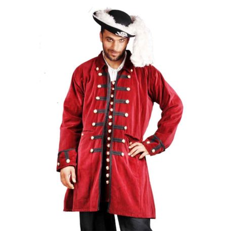 Pirates Captain Benjamin Velvet Coat - DC1024 - Medieval Collectibles