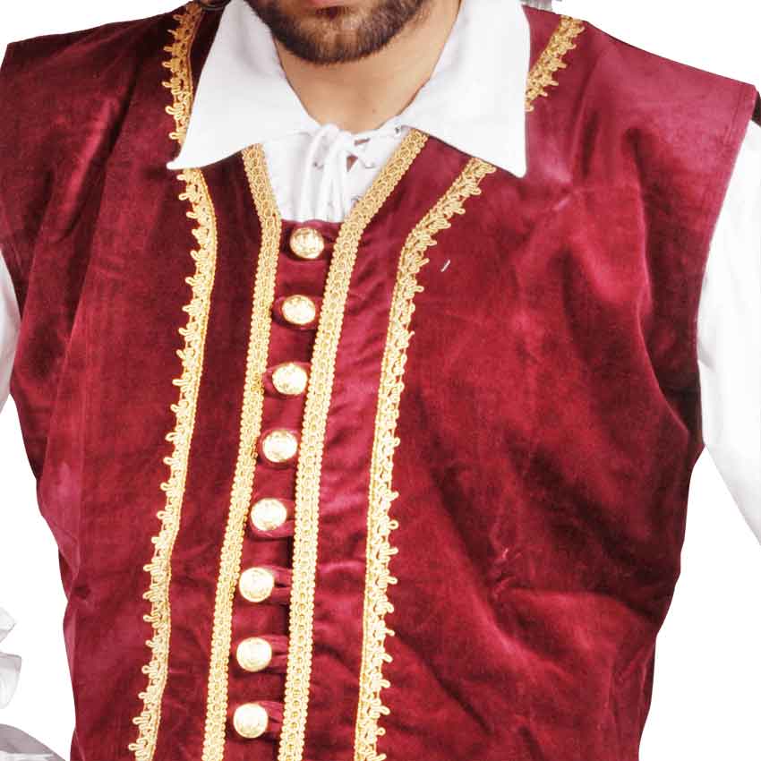 Pirates Captain Easton Long Vest - DC1028 - Medieval Collectibles