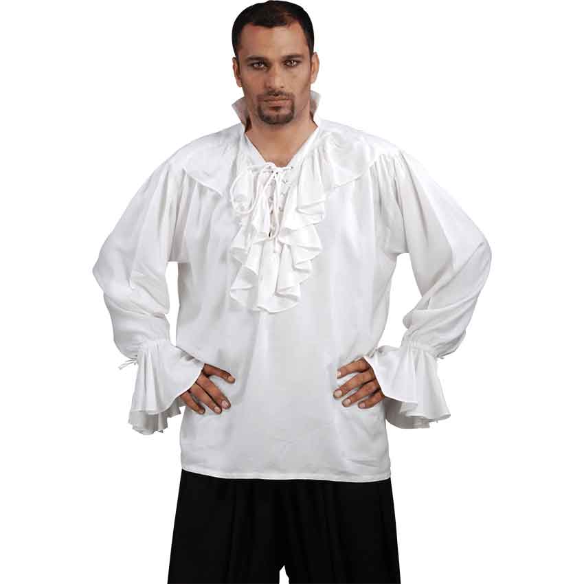 Essential Pirate Shirt - White - Medieval Collectibles