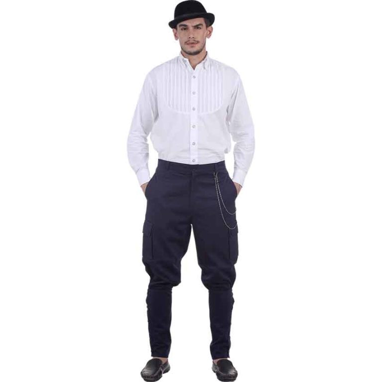 Blue Airship Steampunk Trousers