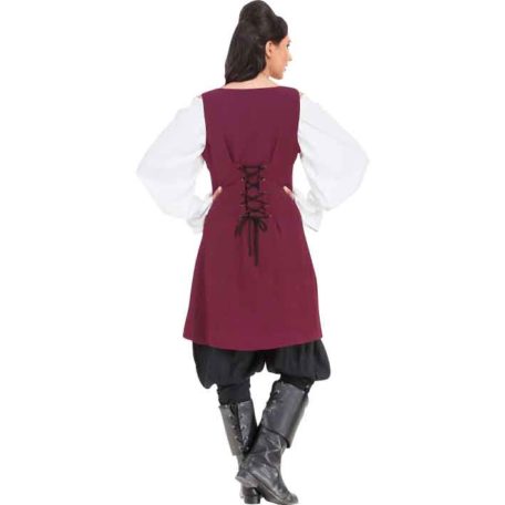 Elizabeth Linen Pirate Vest - DC1354 - Medieval Collectibles