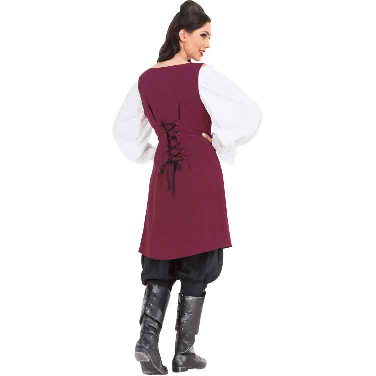 Elizabeth Linen Pirate Vest - DC1354 - Medieval Collectibles