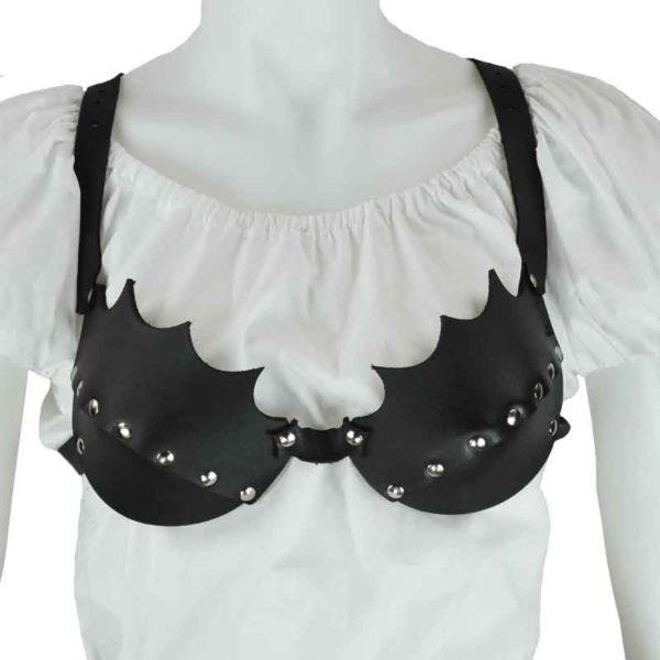 Plain Gothic Leather Bra