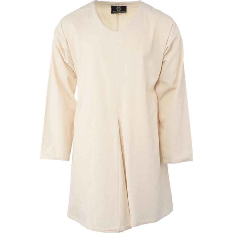 Long Sleeve Medieval Tunic - Ecru - Image 2