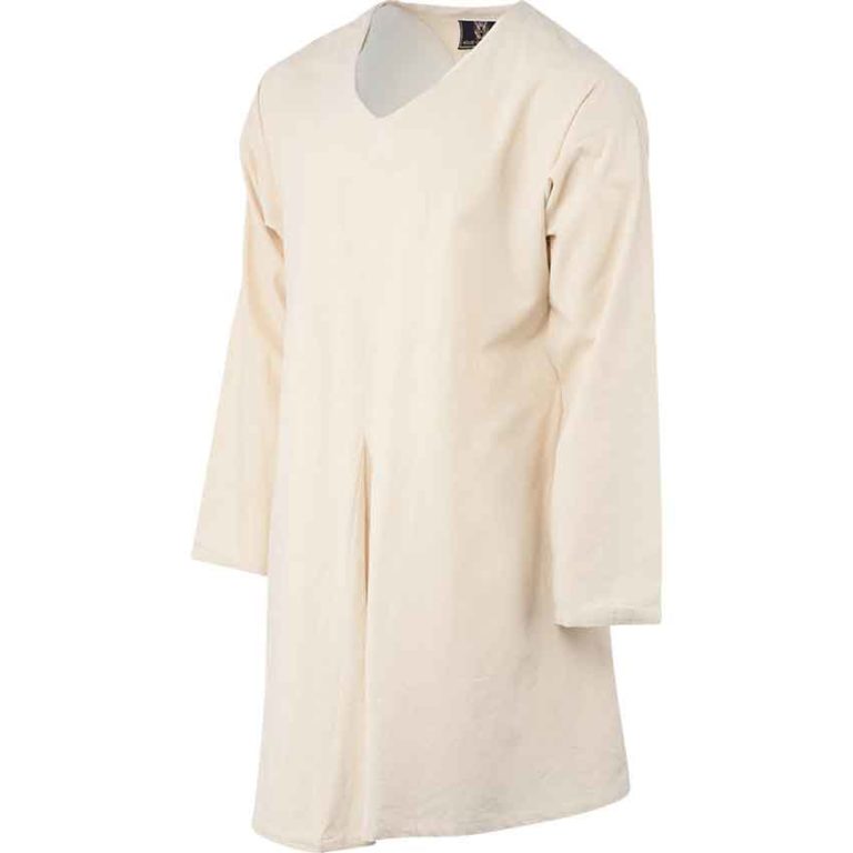 Long Sleeve Medieval Tunic - Ecru - Image 3