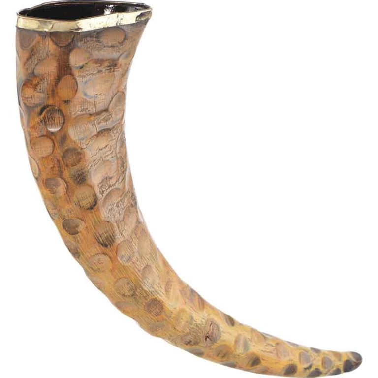 Rippled Drinking Horn