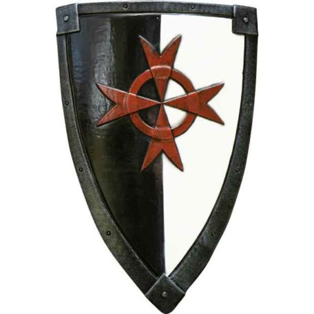 Crusader LARP Shield - Black/White - MCI-3593 - Medieval Collectibles