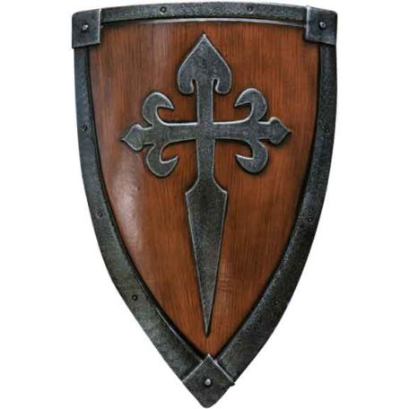 Crusader LARP Shield - Wood and Steel - MCI-3596 - Medieval Collectibles