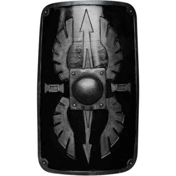 Square Scutum LARP Shield - Black