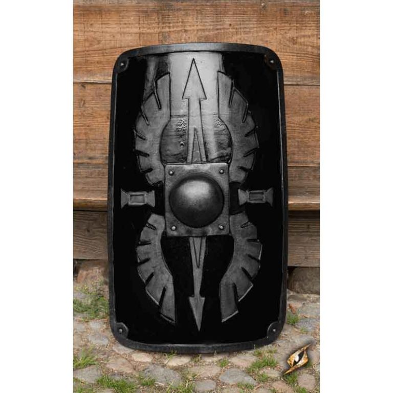 Square Scutum LARP Shield - Black