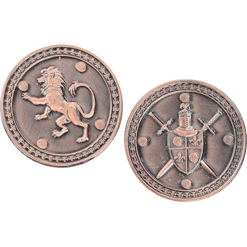 Set of 10 Copper LARP Coins - MY100687 - LARP Distribution