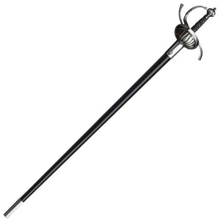 Ribbed Shell Swept Hilt Rapier - 07-88chr - Medieval Collectibles