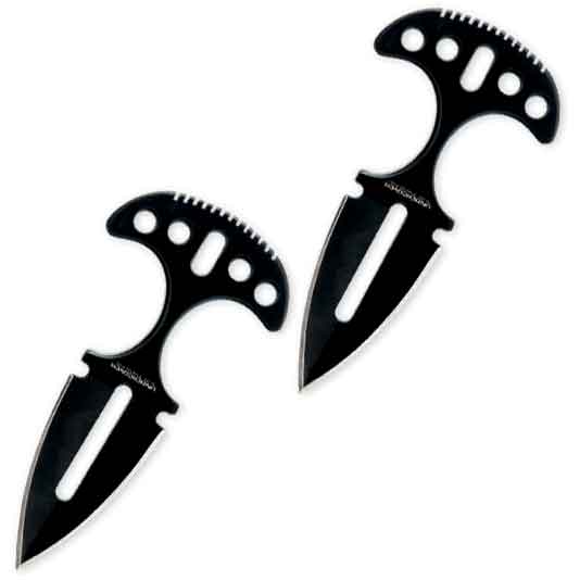 Covert Push Daggers - Double Push Dagger Set - Pair of Push Knives