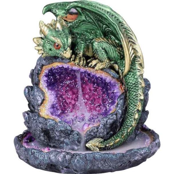 Green Dragon Backflow Incense Burner - CC13278 - Medieval Collectibles