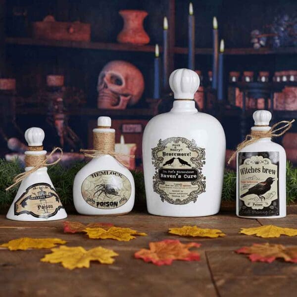 Hemlock Ceramic Poison Bottle