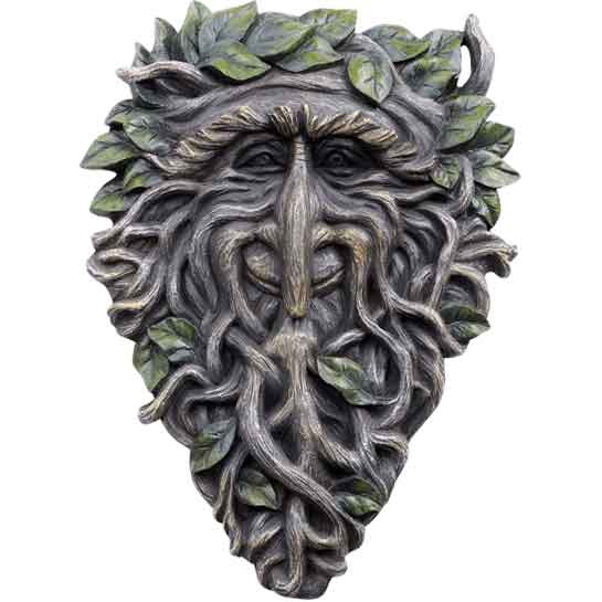 Long Nose Greenman Plaque - CC13378 - Medieval Collectibles