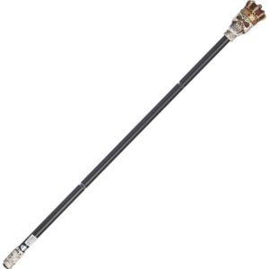 Soft Round Handle Medieval Walking Cane Staff Steel Shaft Stick Personal -  Edge Import